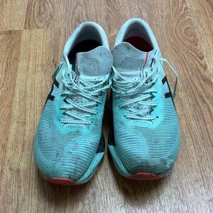 Asics Aqua and Black Athletic Shoes